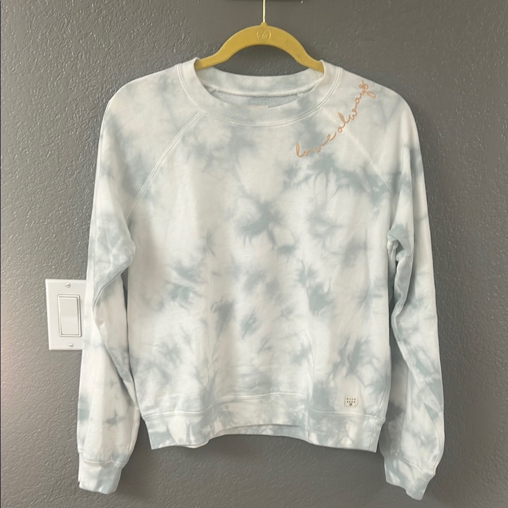Billabong Blue Tie-Dye Sweatshirt